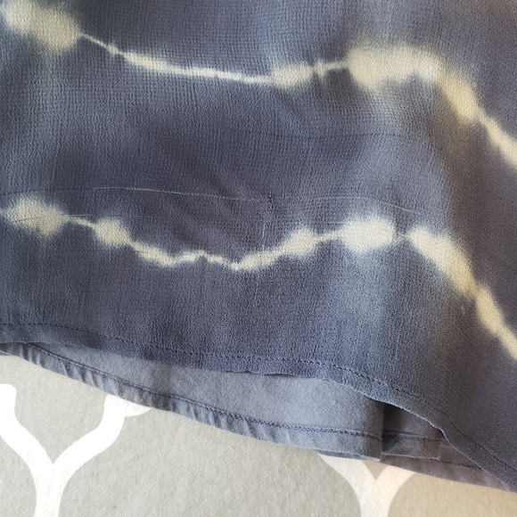 *Nicholas K Blue Asymmetric Watercolor Tie Dye Dress size small - Picture 9 of 9